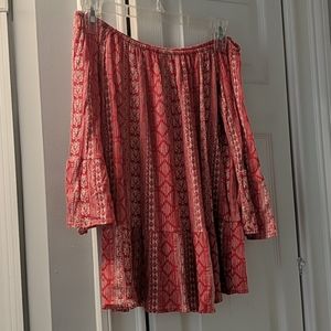 Off the shoulder, bell sleeve top
